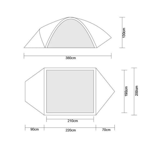 Orcamp Nord Dorm 3 Kişilik Çadır