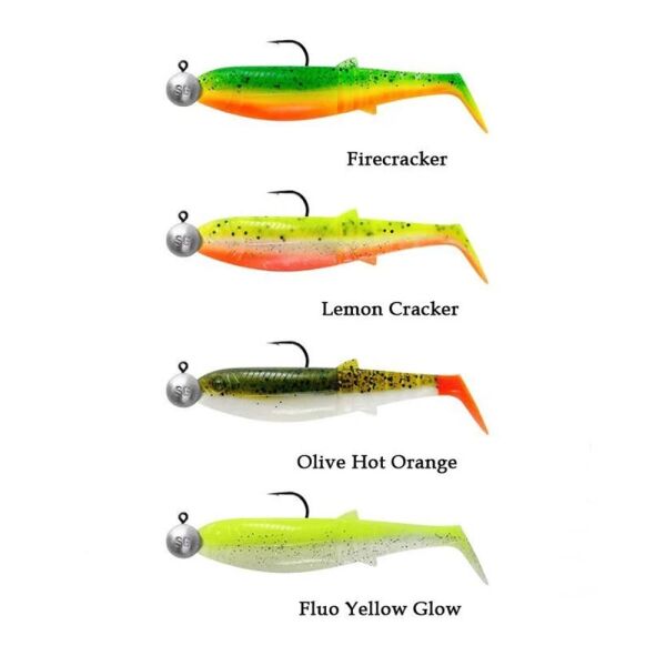 Savage Gear Cannibal Shad 10cm 9gr+10gr #3/0 Clear Water 4+4 Adet Silikon Yem