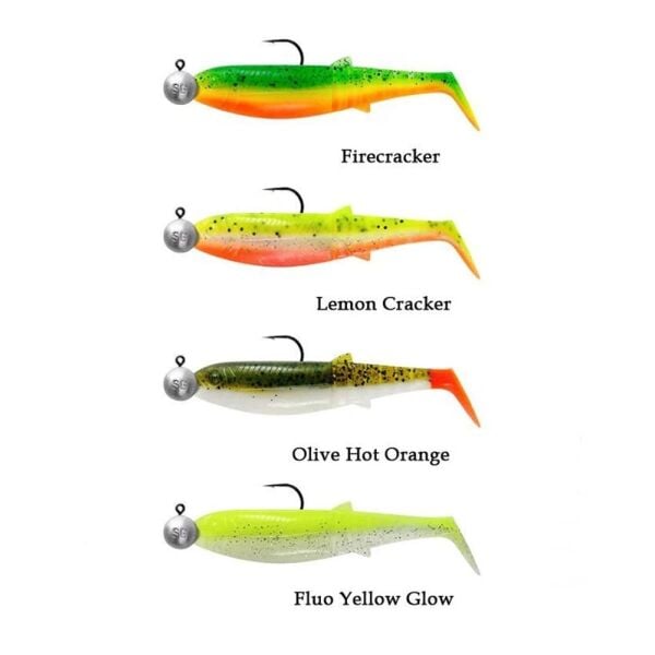 Savage Gear Cannibal Shad 10cm 9gr+10gr #3/0 Clear Water 4+4 Adet Silikon Yem