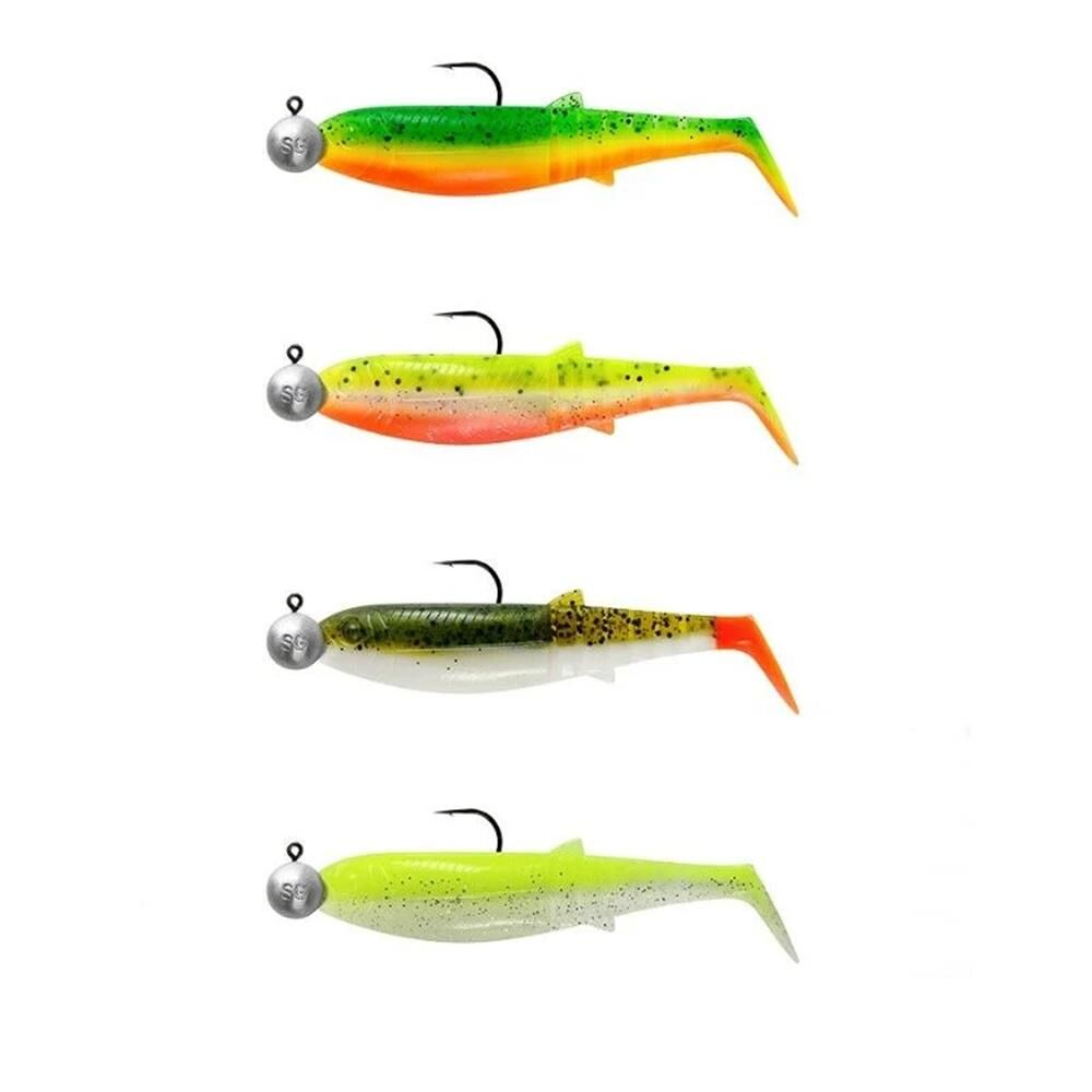 Savage Gear Cannibal Shad 6.8cm 3gr+5gr #1/0 Dark Water 4+4 Adet Silikon Yem