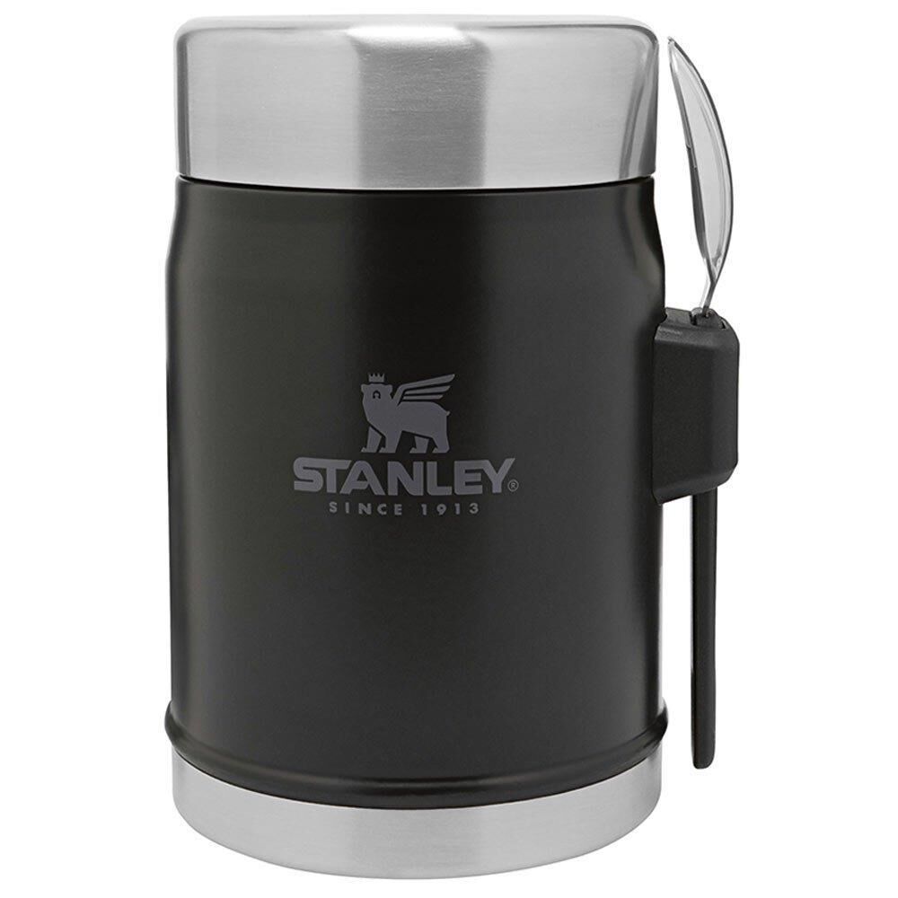 Stanley Klasik Paslanmaz Çelik Yemek Termosu Kaşıklı 0,40 Lt SİYAH