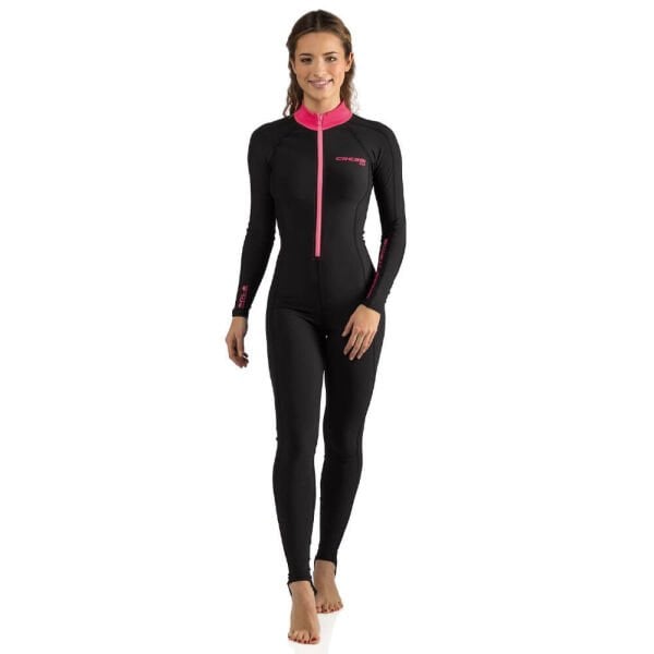 Cressi Skin Lady Tek Parça Dalış Elbisesi BLACK - PINK - 1MM - XS