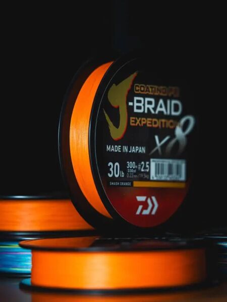 Daiwa J-Braid Expedition x8 İp Misina 150mt 0,13 MM - Smash Orange - 150 MT - 0,13 MM