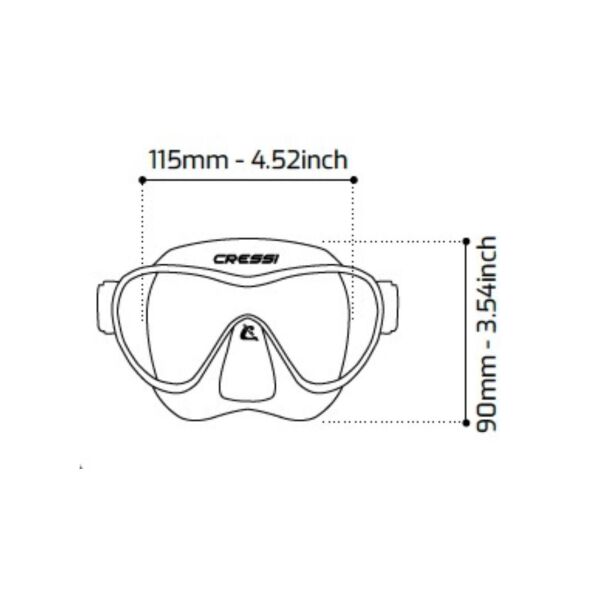 Cressi ZS1 Dalış Maskesi WHITE