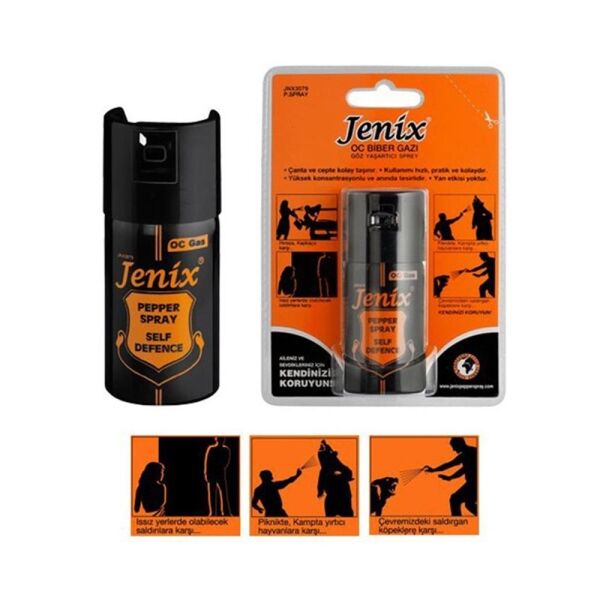 Jenix OC Biber Gazı Göz Yaşartıcı Sprey 60 ML