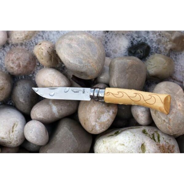 Opinel Inox No.7 Waves İşleme Çakı (001552)