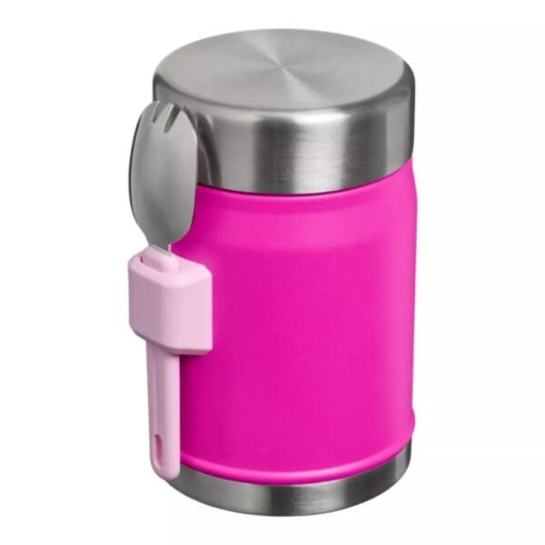 Stanley Klasik Paslanmaz Çelik Yemek Termosu Kaşıklı 0,40 Lt Violet Blossom