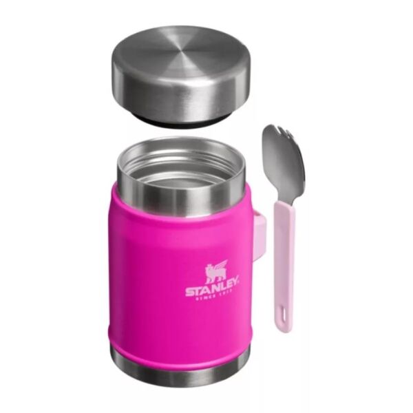 Stanley Klasik Paslanmaz Çelik Yemek Termosu Kaşıklı 0,40 Lt Violet Blossom