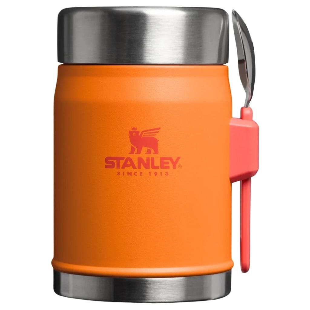 Stanley Klasik Paslanmaz Çelik Yemek Termosu Kaşıklı 0,40 Lt Goldenrod Coral