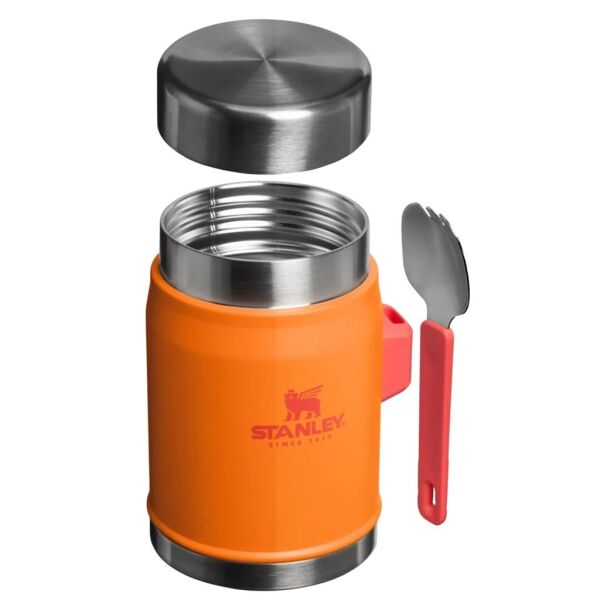 Stanley Klasik Paslanmaz Çelik Yemek Termosu Kaşıklı 0,40 Lt Goldenrod Coral