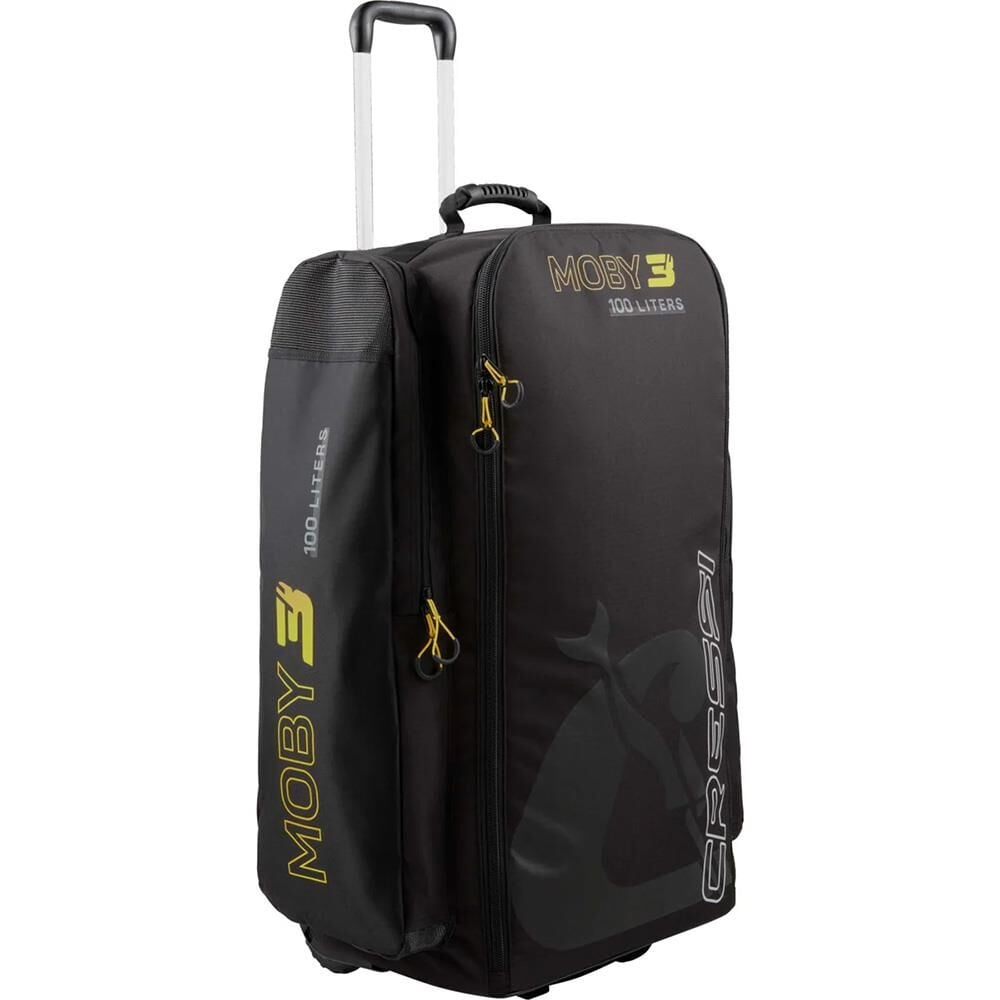 Cressi Moby 3 Tekerlekli Dalış Çantası BLACK/YELLOW - 100 L