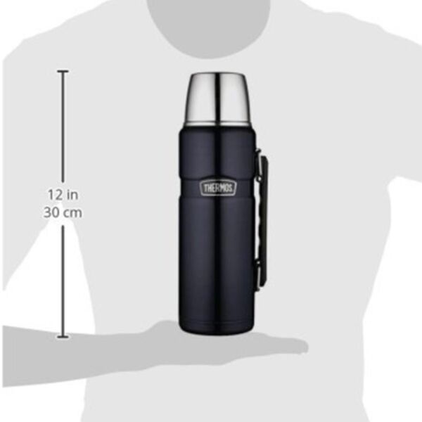 Thermos Stainless King Large 1,2 Lt Termos Matte Black