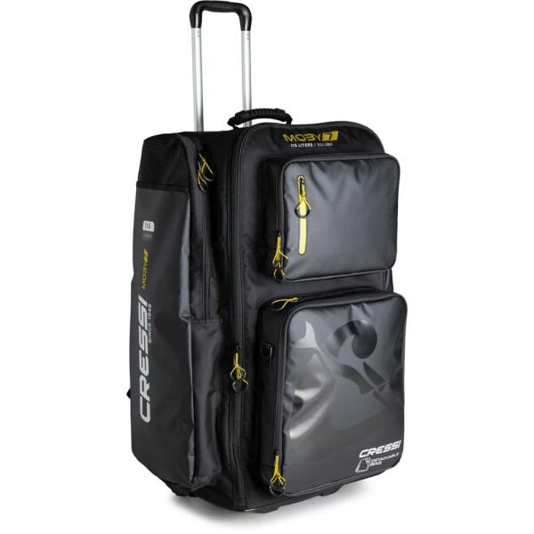 Cressi Moby 7 Tekerlekli Dalış Çantası BLACK - 115 L