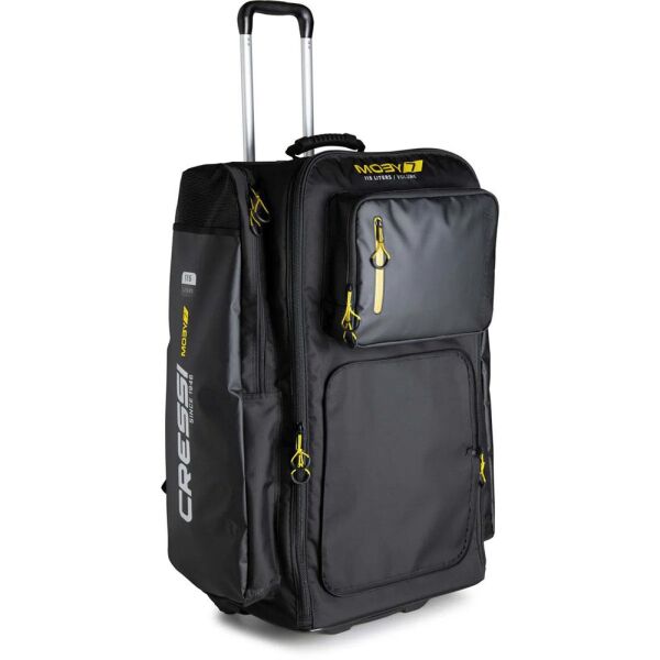 Cressi Moby 7 Tekerlekli Dalış Çantası BLACK - 115 L