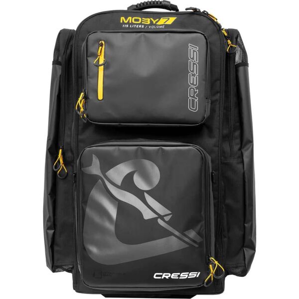 Cressi Moby 7 Tekerlekli Dalış Çantası BLACK - 115 L