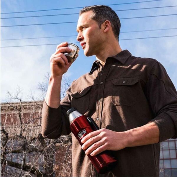 Thermos Stainless King Large 1,2 Lt Termos Cranberry