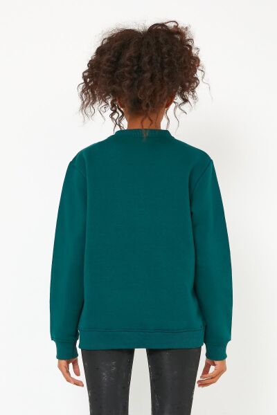 North Trace Seasonal Kadın Sweatshirt ( Doğa Baskılı ) Nefti - S