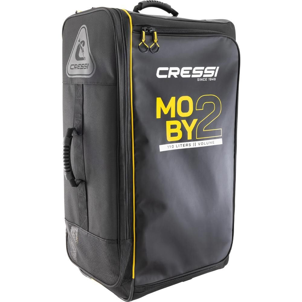 Cressi Moby 2 Tekerlekli Dalış Çantası BLACK/YELLOW - 110 L