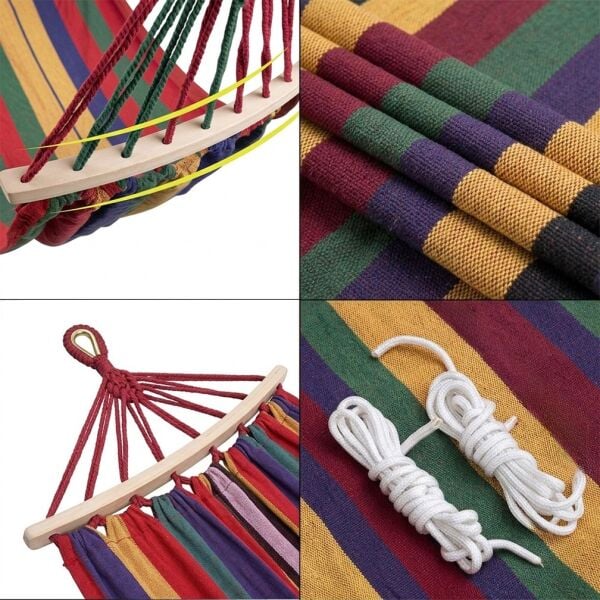 Madfox Tree Bed Lightweight Canvas Hamak KIRMIZI