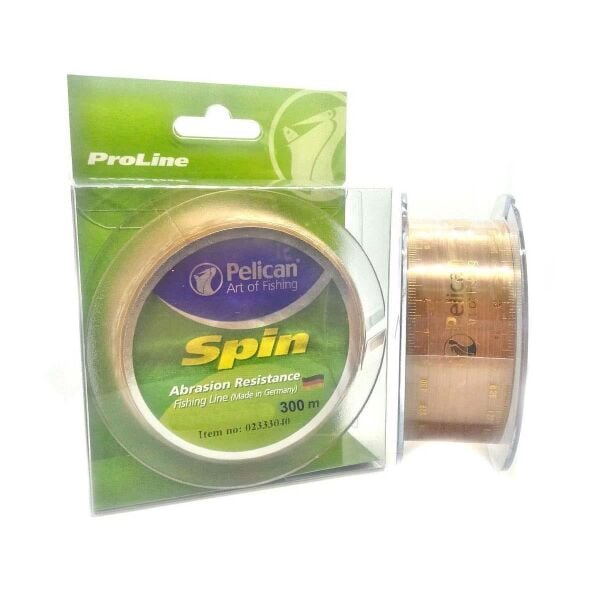 Pelican Spin Pro Line Kamuflaj Şampanya Olta Misinası 300Mt 0,19 mm