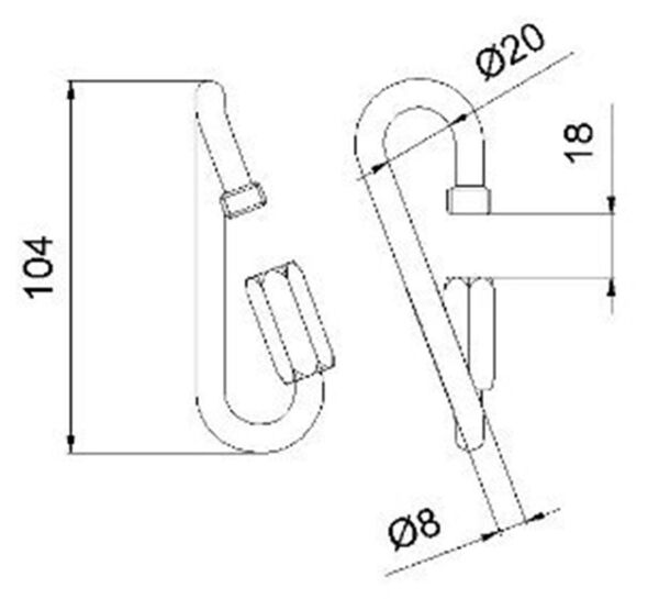 Climbing Technology Twist Çelik Makarası D8 Bolt Vidası