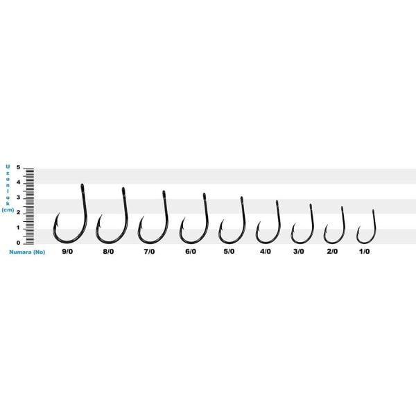 Sea Horse Yüksek Karbonlu Çelik Delikli Olta İğnesi