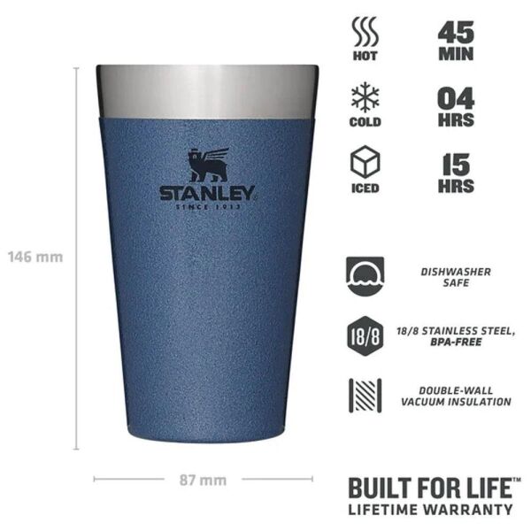 Stanley Adventure Vakumlu Soğuk İçecek Bardağı 0.47 Lt Koyu Mavi