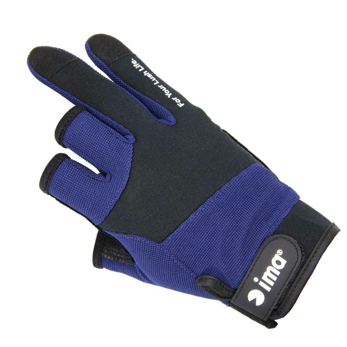 İma Original Mesh Gloves 3Fingers Navy×BK Balıkçı Eldiveni L