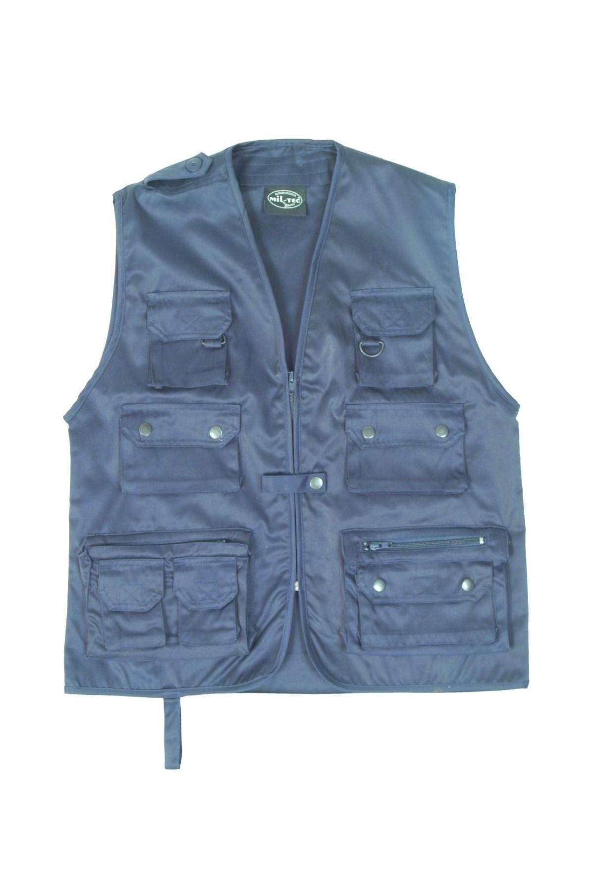 Sturm Çok Cepli Mavi Renk Erkek Yelek ( Lacivert ) S