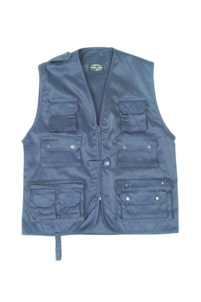 Sturm Çok Cepli Mavi Renk Erkek Yelek ( Lacivert ) S