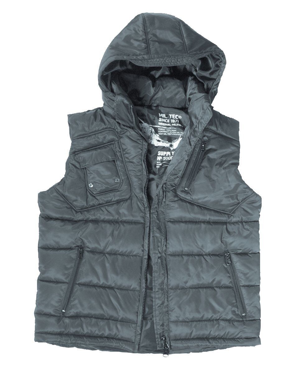 Sturm Siyah Şapkalı Yelek