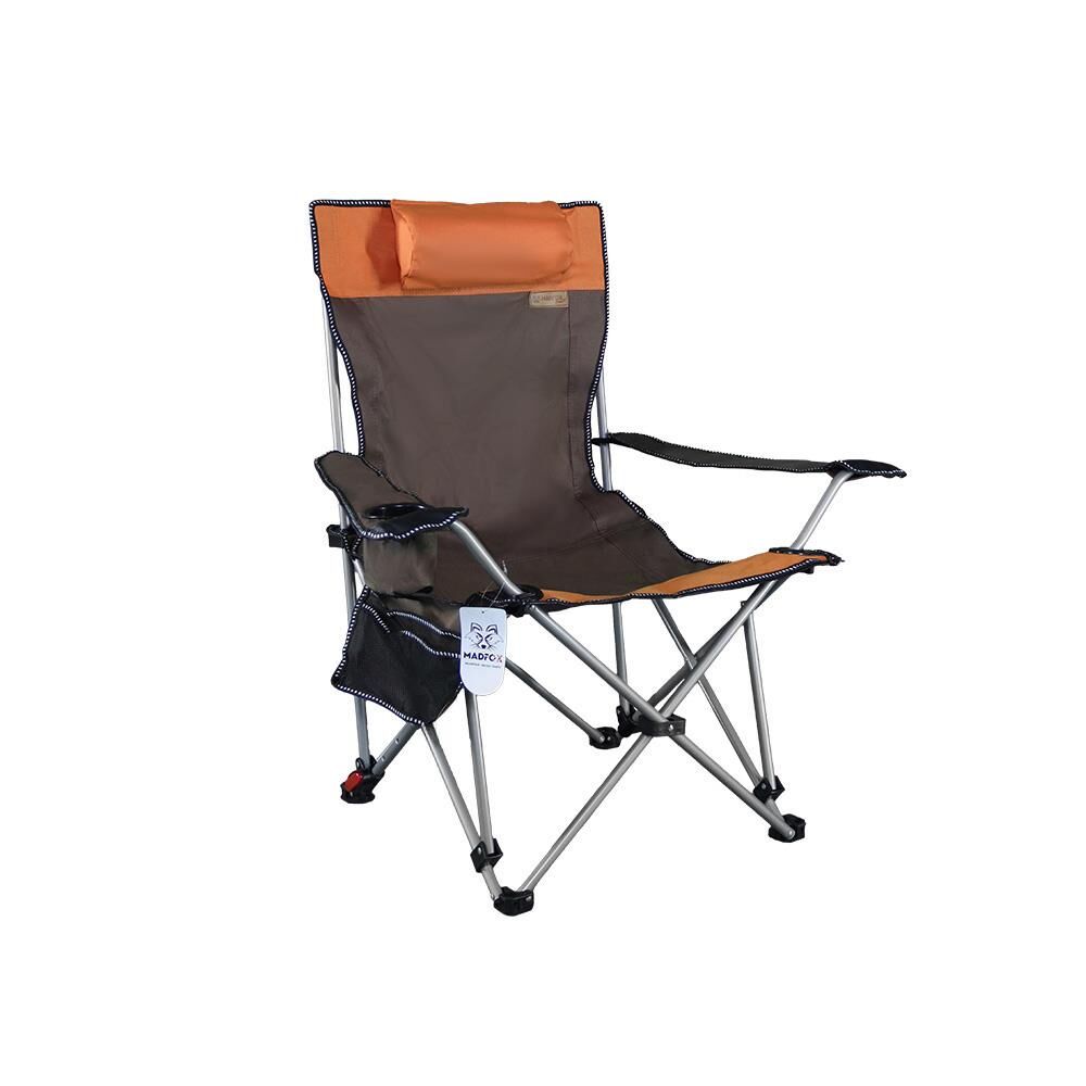 Madfox Prowler 3 Kademeli Yatabilen Kamp Sandalyesi Brown/Orange
