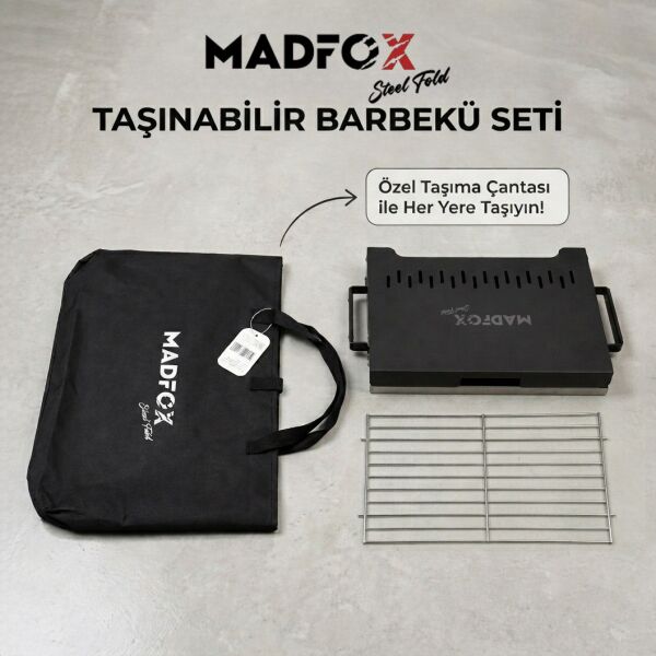 Madfox SteelFold Paslanmaz Çelik Katlanabilir Mangal SİLVER