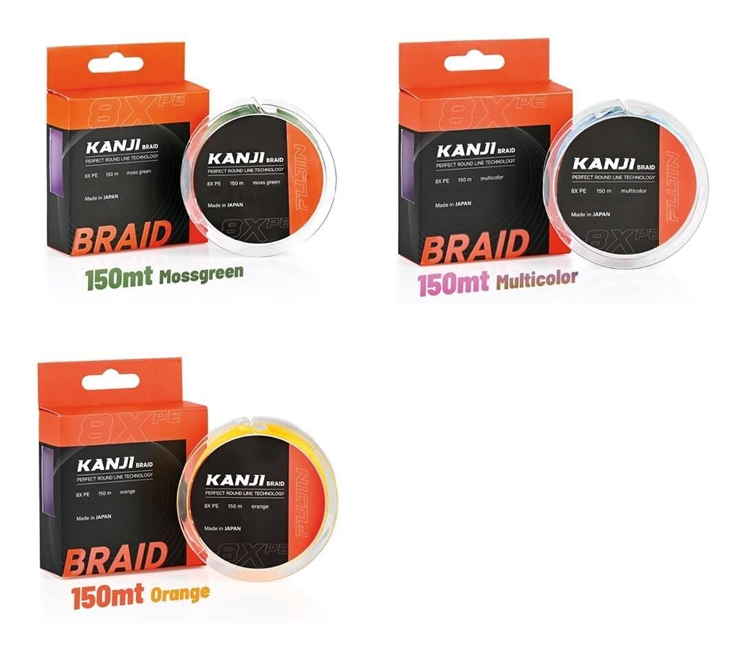 Fujin Kanji 8X 150MT Pe Line Olta Misinası MULTİCOLOR - 0,185 mm