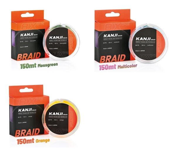 Fujin Kanji 8X 150MT Pe Line Olta Misinası MULTİCOLOR - 0,185 mm