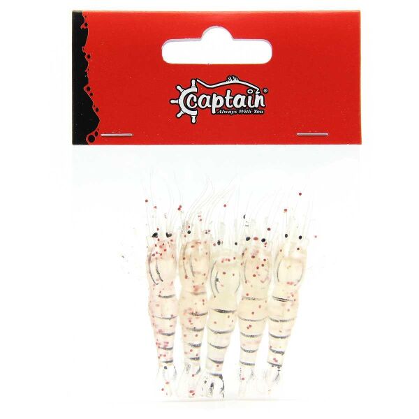 Captain Soft Shrimp 6,5cm Silikon Karides Yem