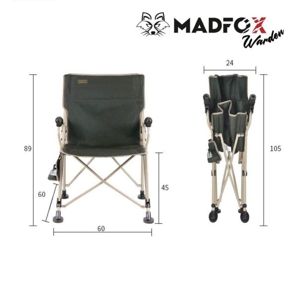 Madfox Warden Katlanır Kamp Sandalyesi YEŞİL