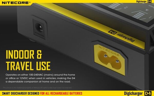 Nitecore D4 Pil Dolum Kiti (Digicharger)