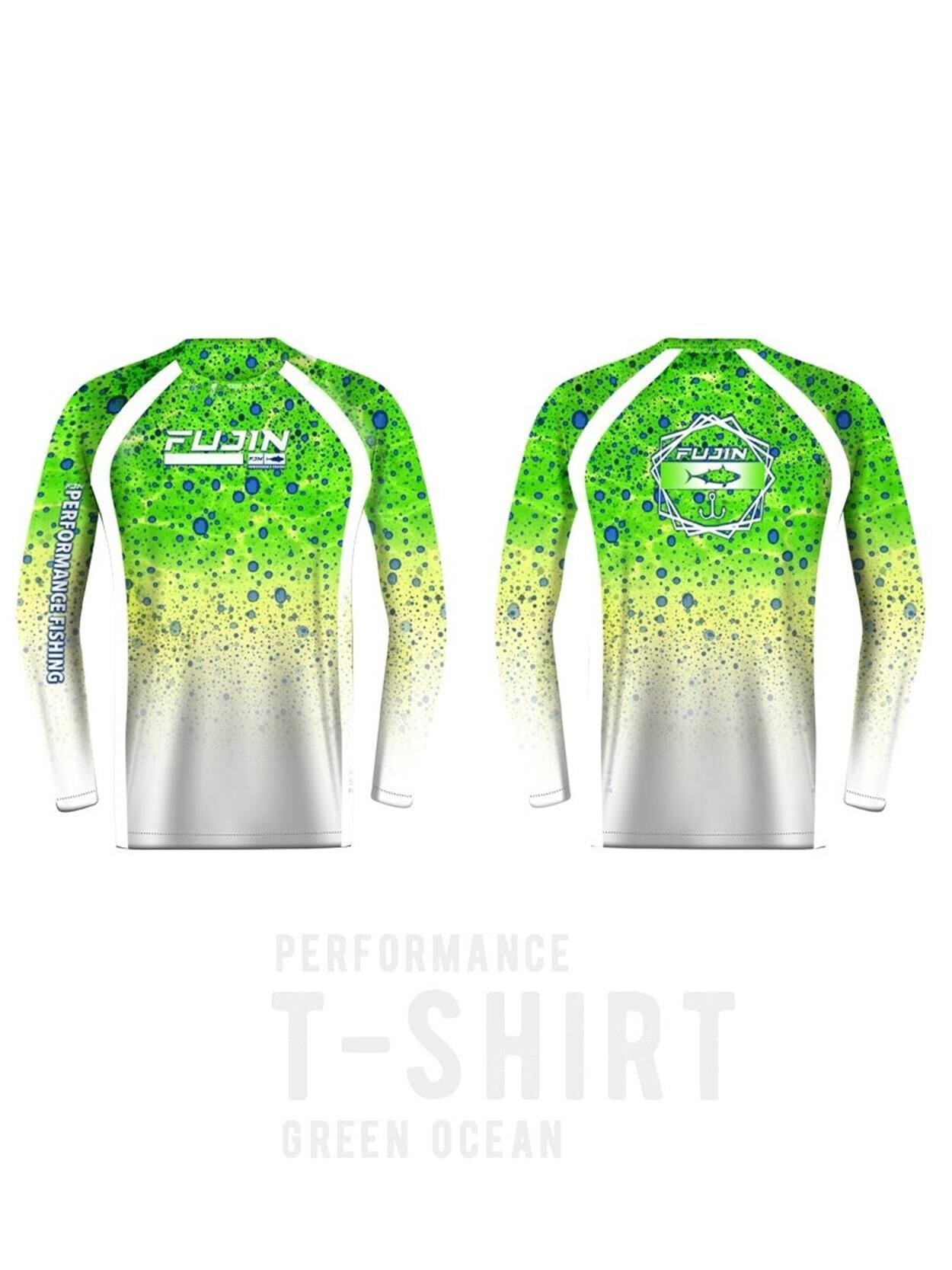 Fujin Performance T-Shirt Green Ocean Green Ocean - 2XL