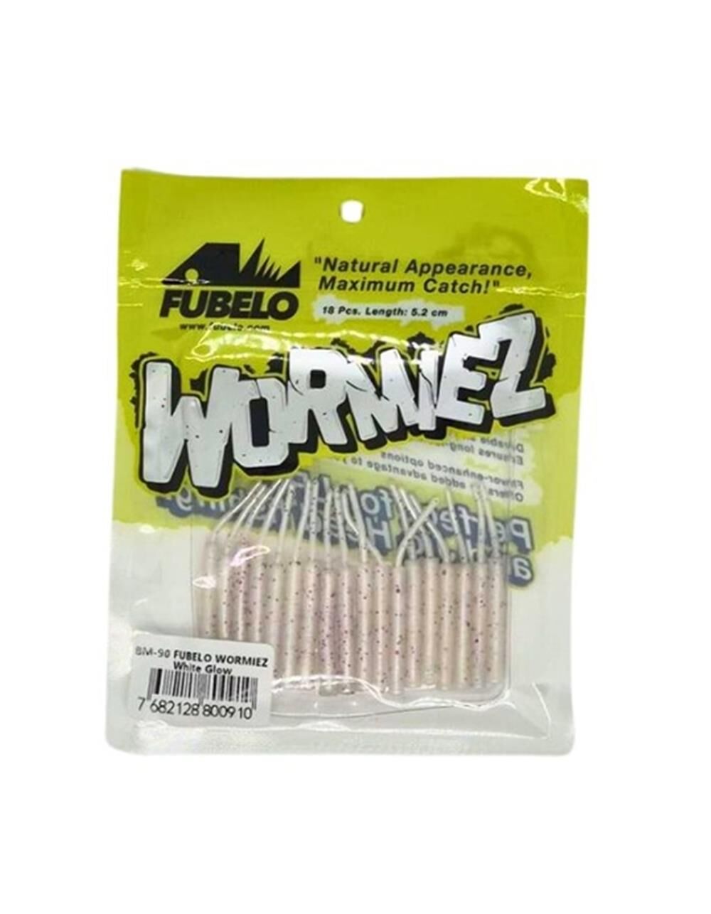 Fubelo Wormiez 5.2 cm LRF Silikon Yem White Glow