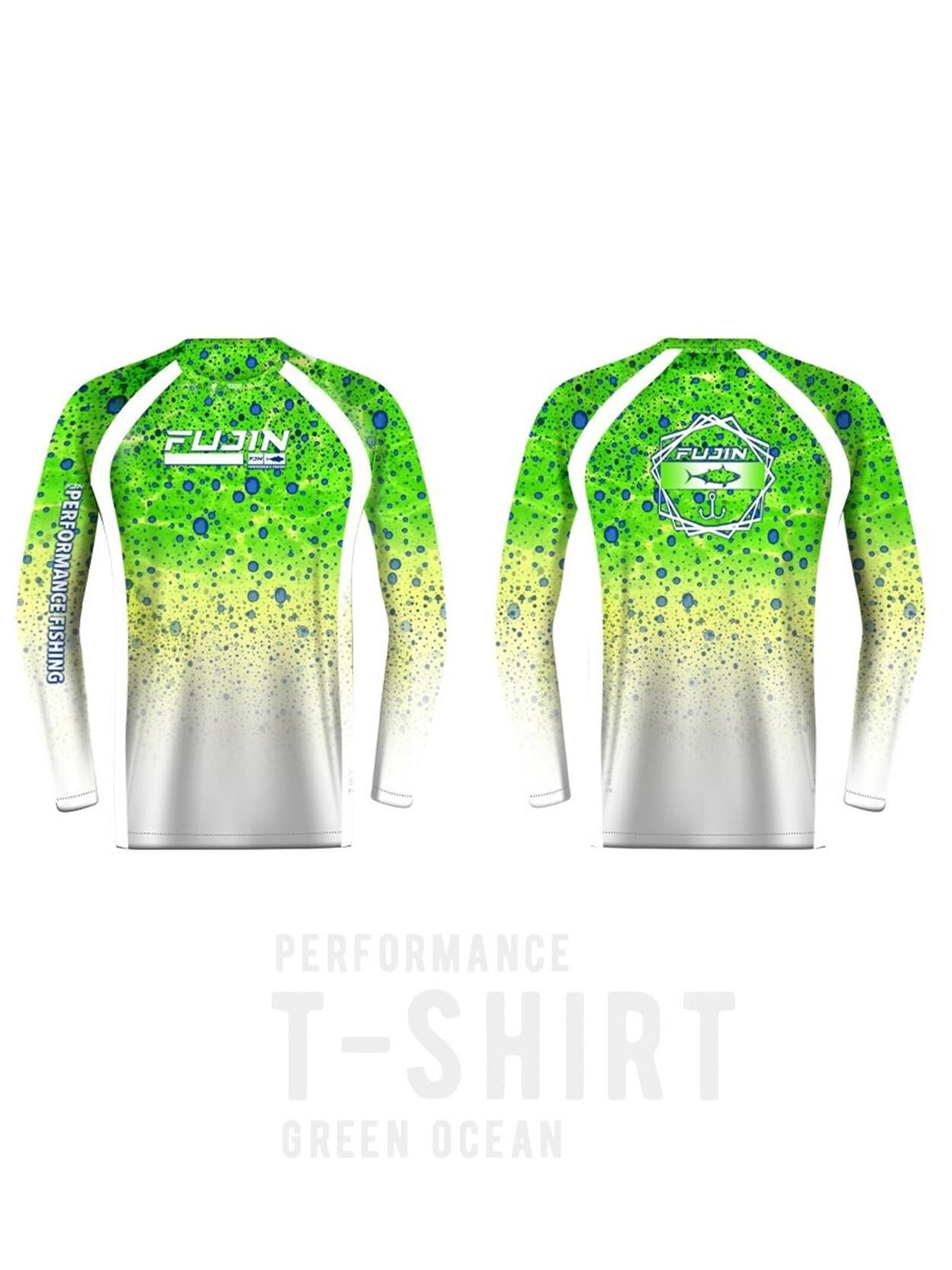 Fujin Performance T-Shirt Green Ocean Green Ocean - L