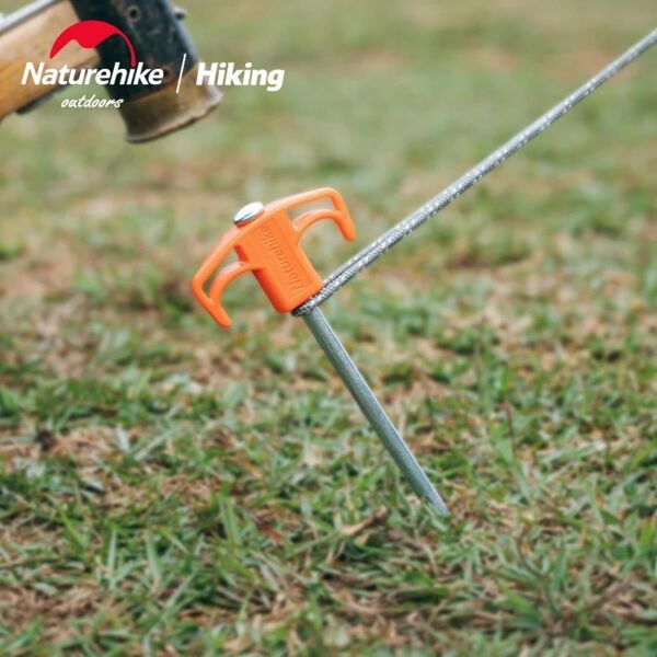 Naturehike Çadır Kazığı 25 cm ( Galvanizli Demir ) (2 Pcs) TURUNCU