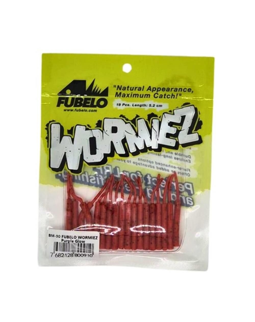 Fubelo Wormiez 5.2 cm LRF Silikon Yem Purple Glow