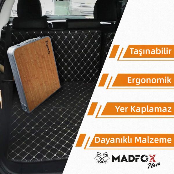 Madfox Nova Katlanır Kamp Masası Ahşap