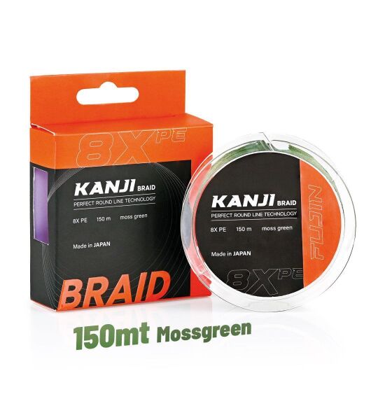 Fujin Kanji 8X 150MT Pe Line Olta Misinası Moss Green - 0,205 mm
