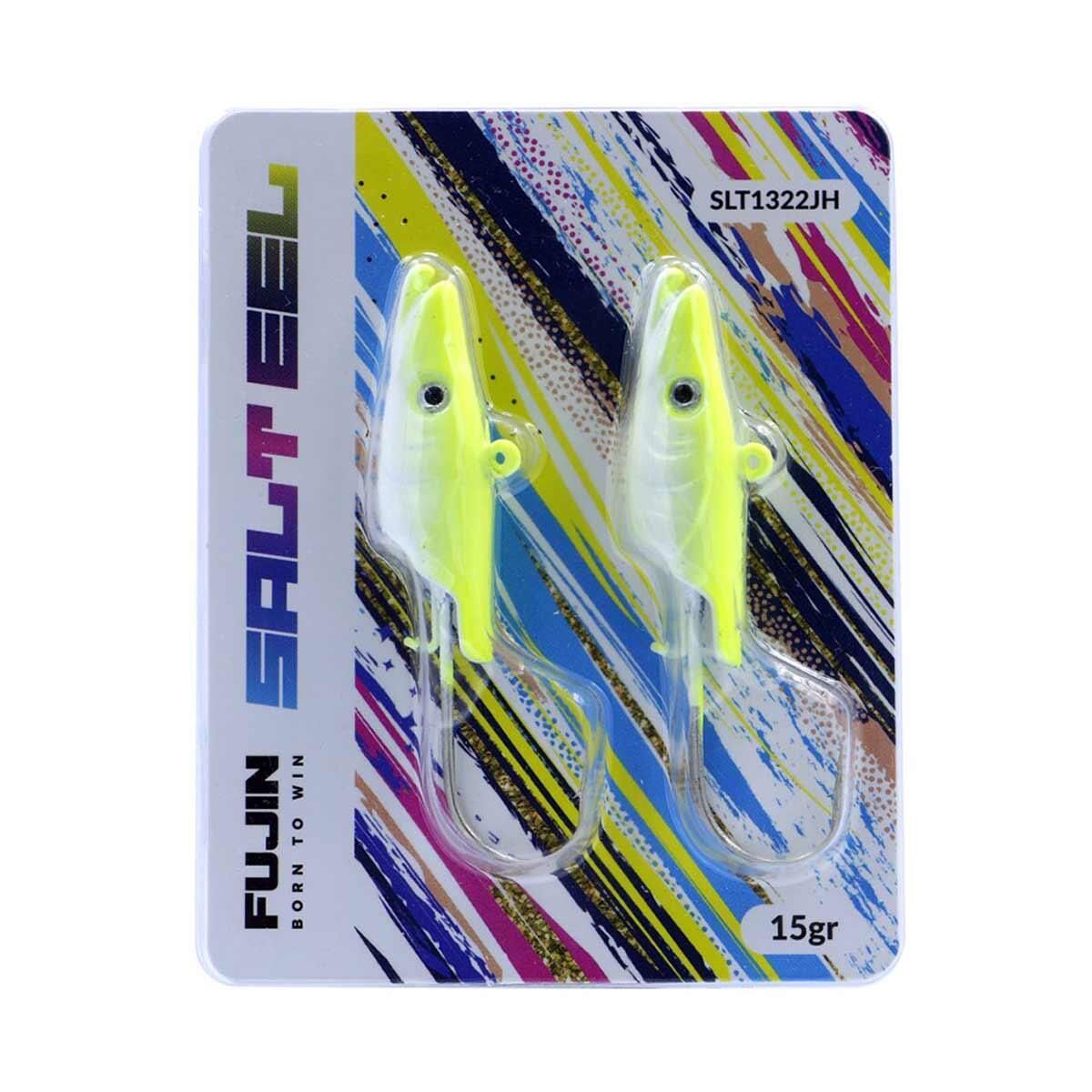Fujin Salt Eel 15gr Jighead LEMON