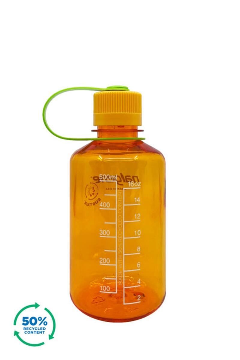 Nalgene 16oz Narrow Mouth Loop-Tops Tritan Suluk Clementine