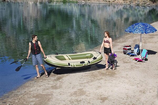 Bestway Hydro-Force Voyager 300 Şişme Bot Set Bej