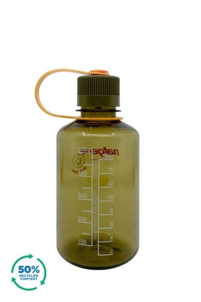 Nalgene 16oz Narrow Mouth Loop-Tops Tritan Suluk Olive