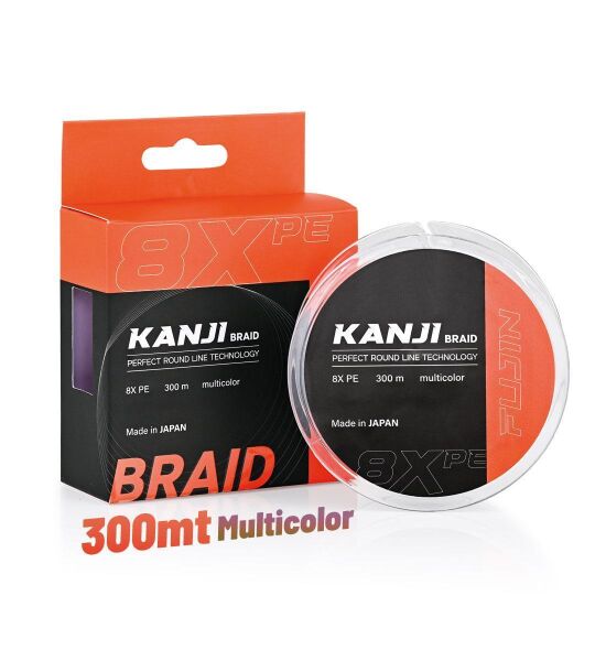 Fujin Kanji 8X 300MT Pe Line Olta Misinası MULTİCOLOR - 0,165 mm